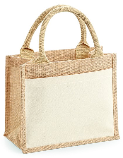 jute:cotton pocket gift bag