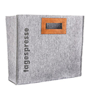 filz:magazine basket - Baskets with logo