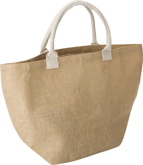 jute:Einkaufstasche Zac - Shopper mit Logo