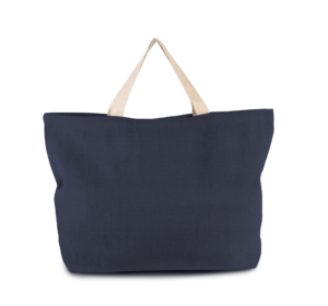 cotton: Vintage-style tote bag – shopper with logo