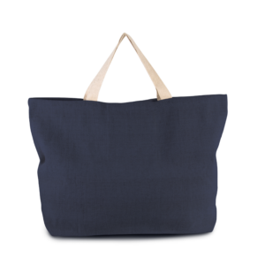 cotton: Vintage-style tote bag – shopper with logo