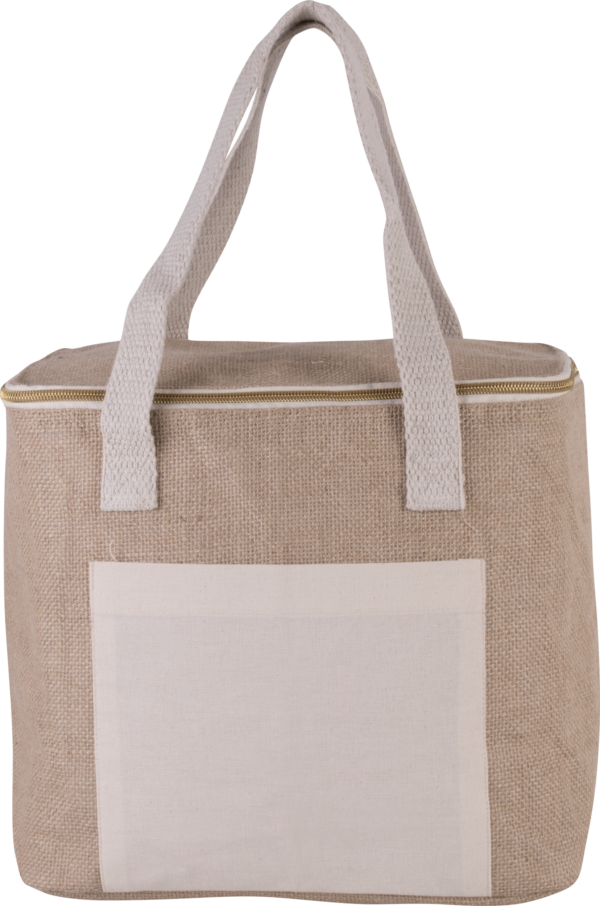 cool:Kühltasche aus Jute M - Kühltaschen mit Logo