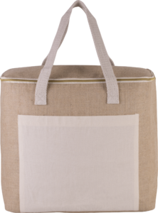 cool:jute cooler bag L - Cooler bags with logo