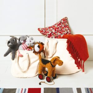 organiser: Canvas Basket S – Baskets with logo
