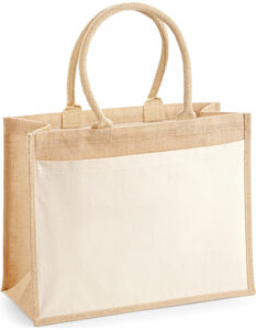 jute:cotton pocket shopper – view 3