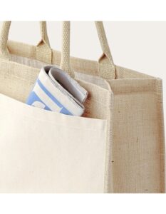 jute:cotton pocket shopper – view 4