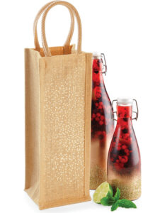 jute:glänzende bottle bag - Ansicht 3