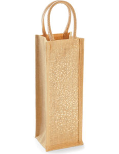 jute:glänzende bottle bag - Ansicht 4