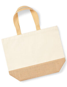 jute:canvas bag XL - Shopper mit Logo