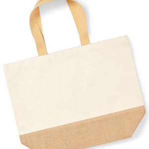 jute:canvas bag XL - Shopper mit Logo