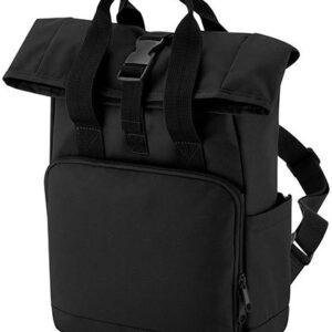 Recycled Mini Twin Handle Roll-Top Backpack - Backpacks with logo