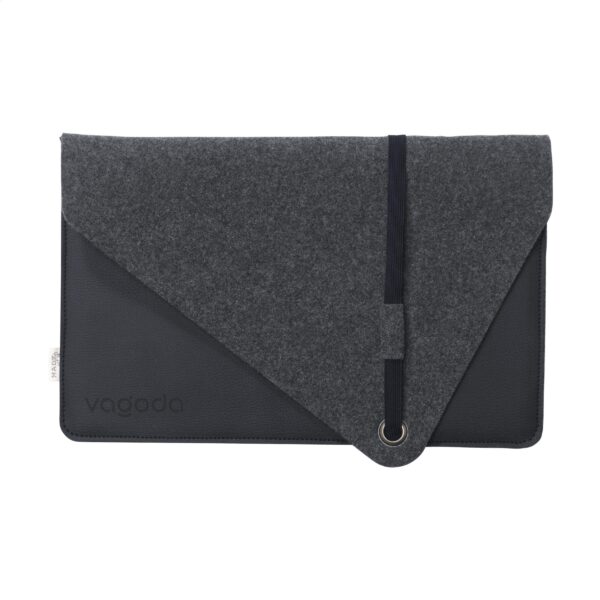 Recycled Felt & Apple Leather Laptop Sleeve 15/16" - Notebooktaschen mit Logo