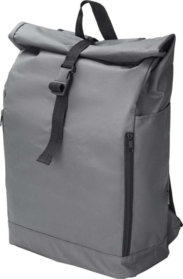 rPET-Polyester (600D) Rucksack mit Rollverschluss Evie - Rucksäcke mit Logo