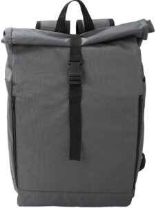 rPET-Polyester (600D) Rucksack mit Rollverschluss Evie - Ansicht 3