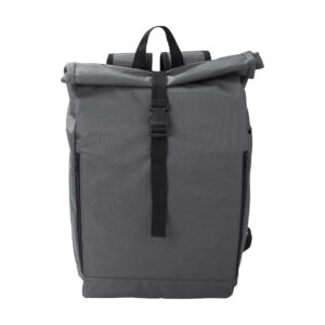 rPET polyester (600D) backpack with roll-top closure – Evie – view 3