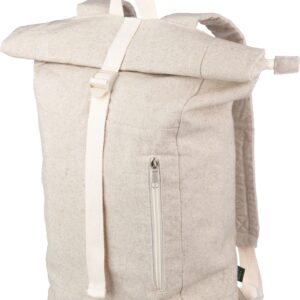 Margarete hemp roll-top backpack (280 g/m²) - Backpacks with logo
