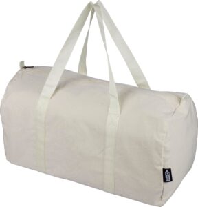 Recycelte Poly-Baumwoll-Tasche (330 g/m2) Tian - Sport & Weekender mit Logo