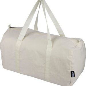 Recycled poly-cotton bag (330 g/m²) Tian – Sports & Weekender bag with logo