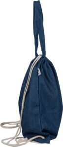 Recycelte Denim-Kordeltasche Dex - Ansicht 4