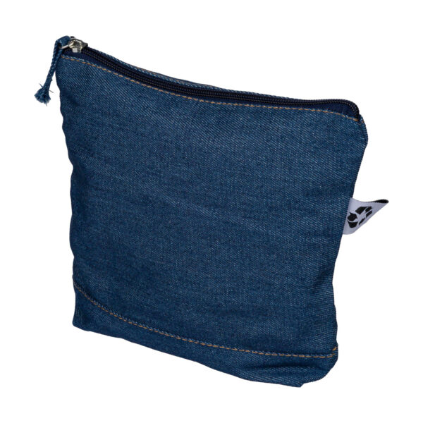 Kosmetiktasche aus recyceltem Denim Orin - Etuis & Kulturtaschen mit Logo