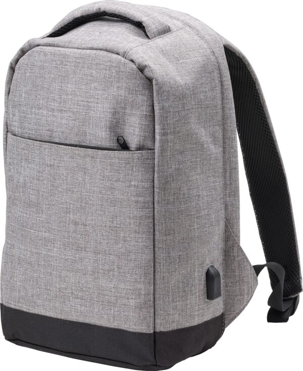 Cruz anti-theft polyester backpack - Backpacks with logo