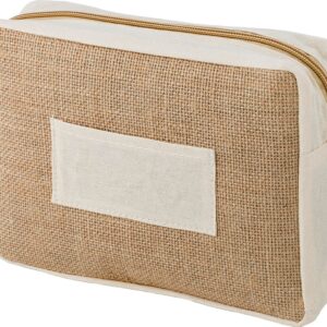 Julian jute cosmetic bag - Cases & toiletry bags with logo