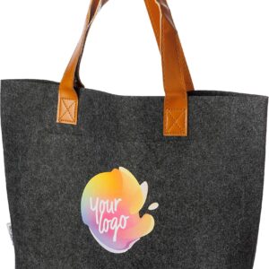Hunter rPET felt shopping bag – shopper with logo