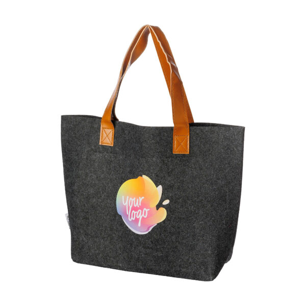 Hunter rPET felt shopping bag – shopper with logo