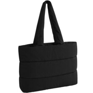Quilted tote bag – shopper with logo