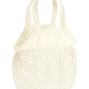 Organic Cotton Mini Mesh Grocery Bag – Shopper with logo