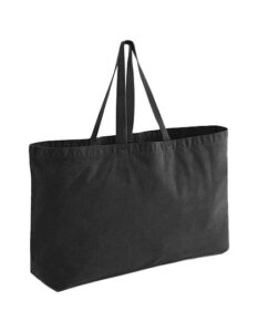 Garment-dyed oversized tote bag – shopper with logo
