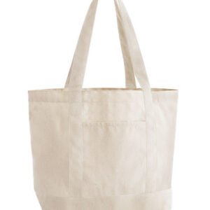 EarthAware® Organic Varsity Shopper – Shopper with logo