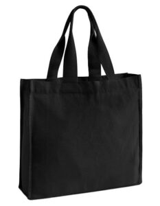 Chevron Handle Shopper – Shopper with logo
