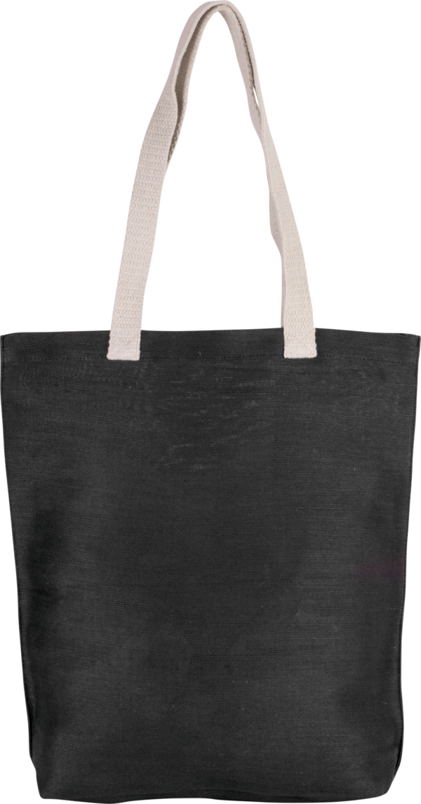 Shopping bag made from a jute-cotton blend – shopper bag with logo