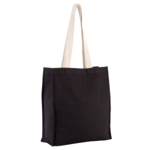 Shopping bag with side gussets – shopper bag with logo