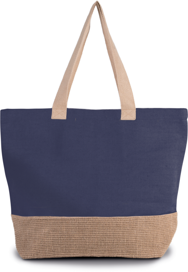 Rustic-style shopping bag – shopper with logo