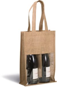 Doppelter Jute-Flaschenbeutel - Ansicht 3