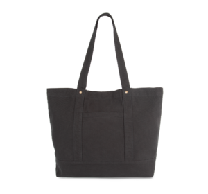 Große Shopping-Tasche mit Seitentasche - Shopper mit Logo