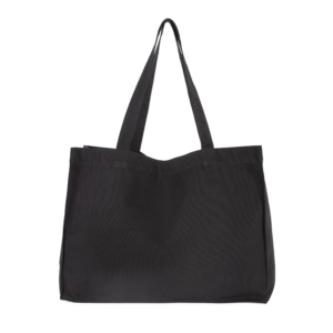 Large cotton canvas shopping bag – shopper with logo