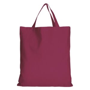 cotton:Tragetasche (kurze Henkel), Farbe Bordeaux