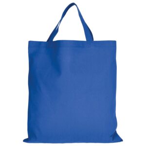 cotton:Tragetasche (kurze Henkel), Farbe Royalblau
