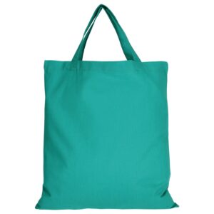cotton:Tragetasche (kurze Henkel), Farbe Smaragd