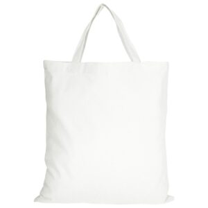 cotton:Tragetasche (kurze Henkel), Farbe Weiß
