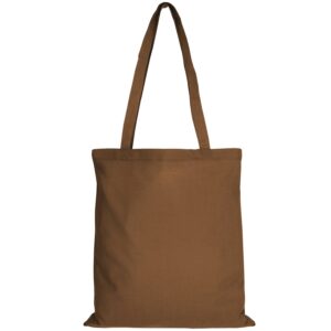 cotton:Tragetasche (lange Henkel), Farbe Braun