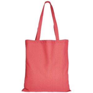 cotton:Tragetasche (lange Henkel), Farbe Lachs