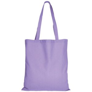 cotton:Tragetasche (lange Henkel), Farbe Lavendel