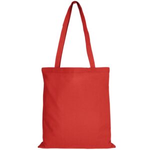 cotton:Tragetasche (lange Henkel), Farbe Rot