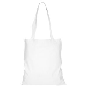 cotton:Tragetasche (lange Henkel), Farbe Weiß