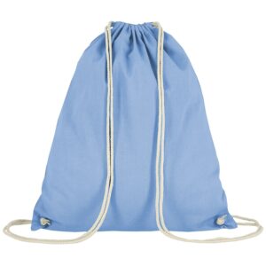 cotton:Turnbeutel, Farbe Himmelblau