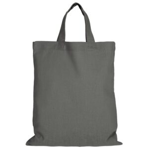 cotton:chemist bag, colour steel grey